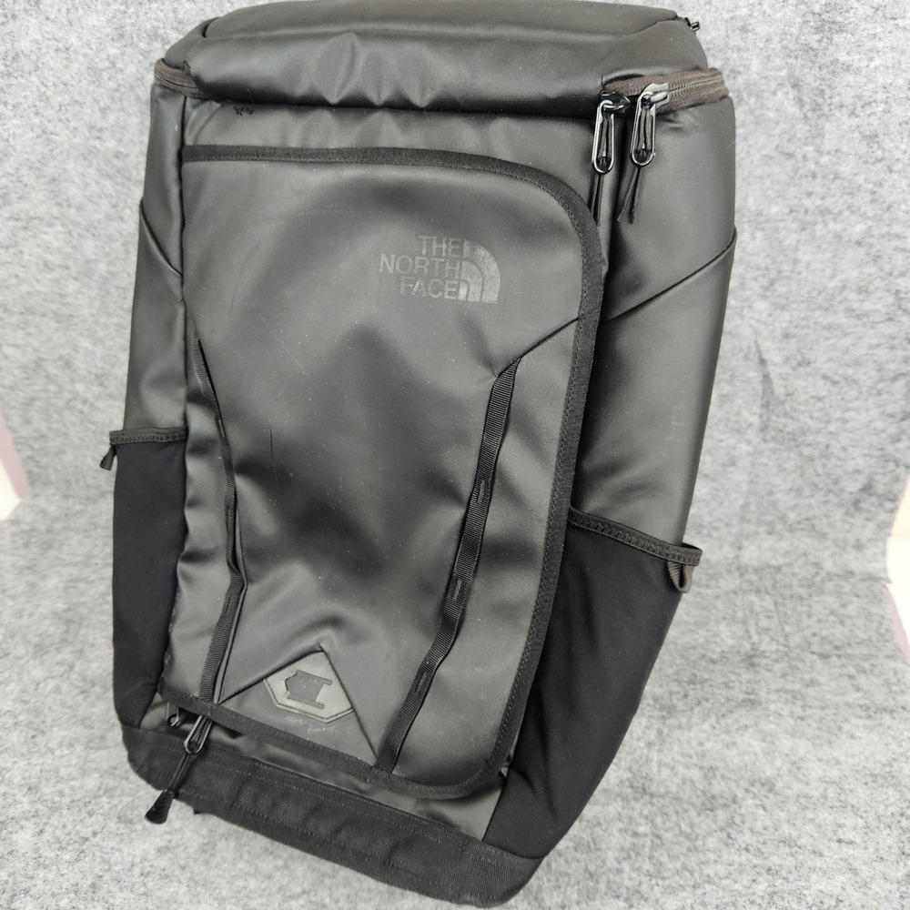 North Face Kaban Transit Backpack Black 25L Laptop Travel Bag Padded FlexVent